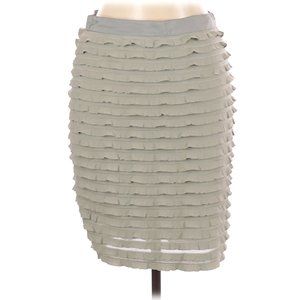 Banana Republic Tiered Ruffle Pencil Skirt (NWT), Size 8, Taupe